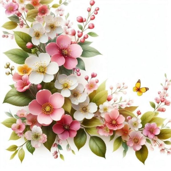 цветочная рамка