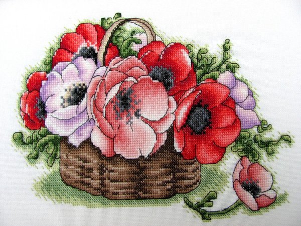 маки вышивка