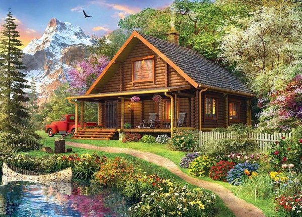 деревянные домики