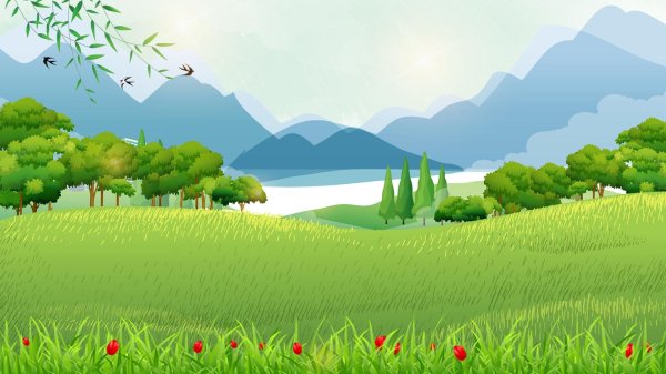 мультяшные пейзажи