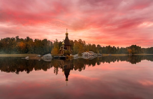 вуокса озеро храм андрея первозванного
