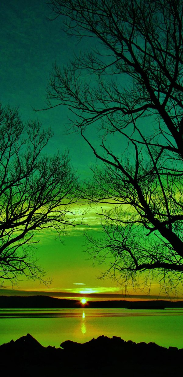 изумрудный закат