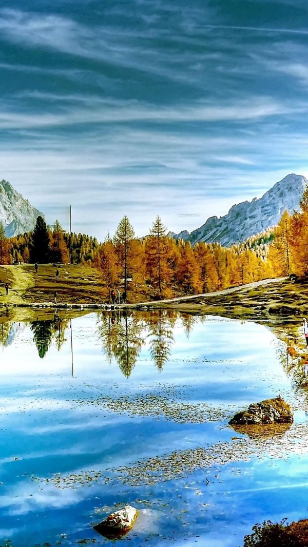 озеро федера доломиты