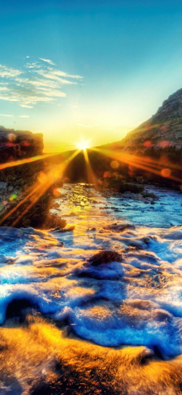 закат в горах