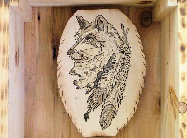 выжигание волк