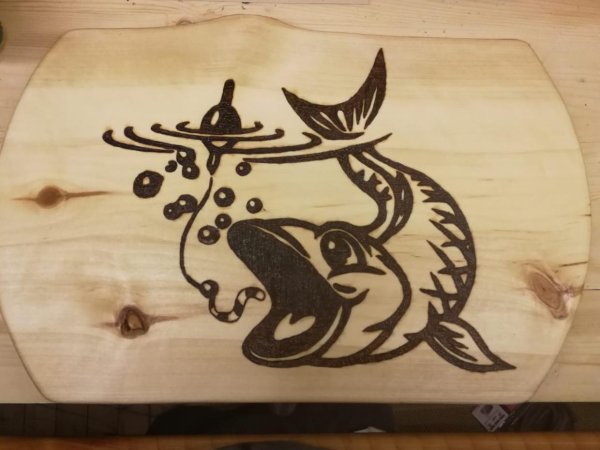 пирография щука