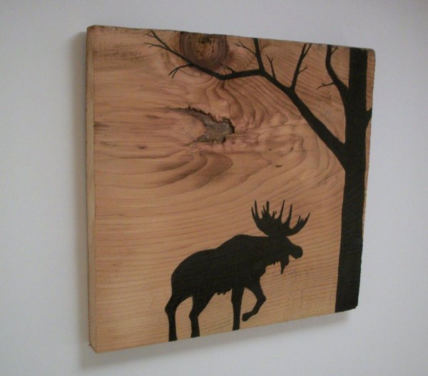 Для выжигания на фанере природа животный мир