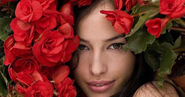 красива женщина