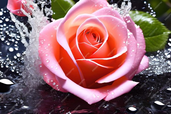 розовая роза