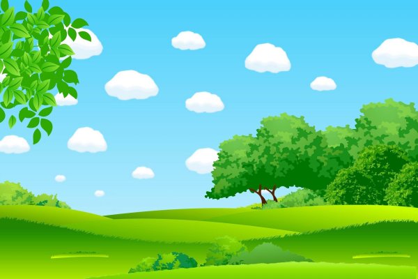 мультяшная поляна