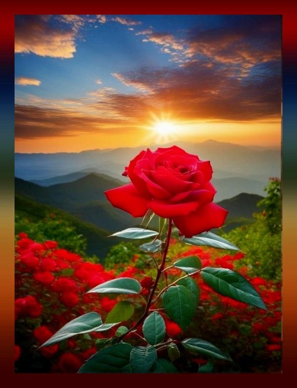 розы на рассвете