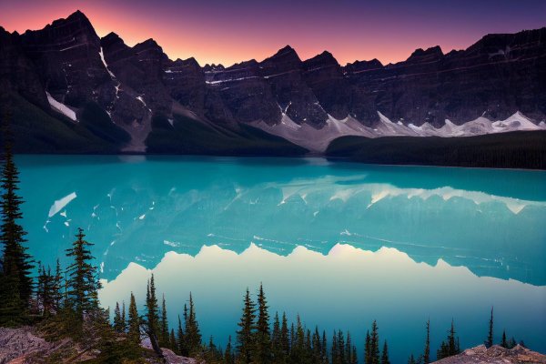 канада озеро морейн