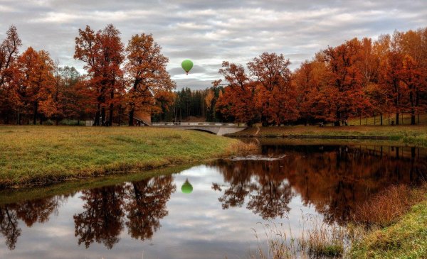 октябрьский пейзаж