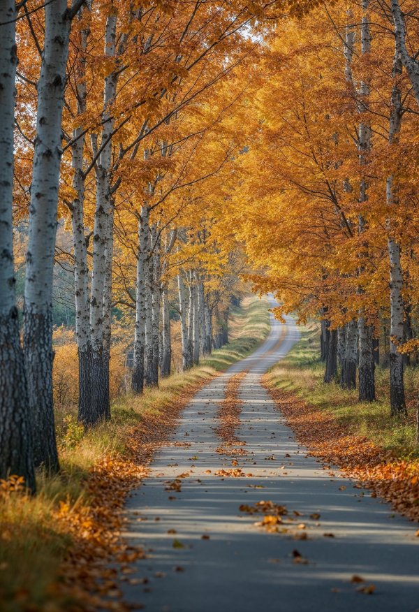 осенняя дорога