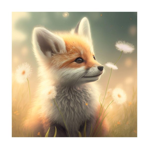 маленький лисенок