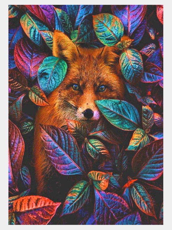 картина по номерам лис