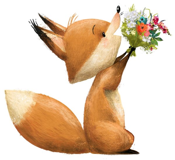 рисунок лисенка