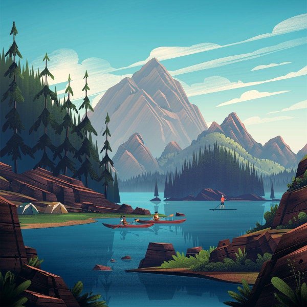 стилизованные пейзажи