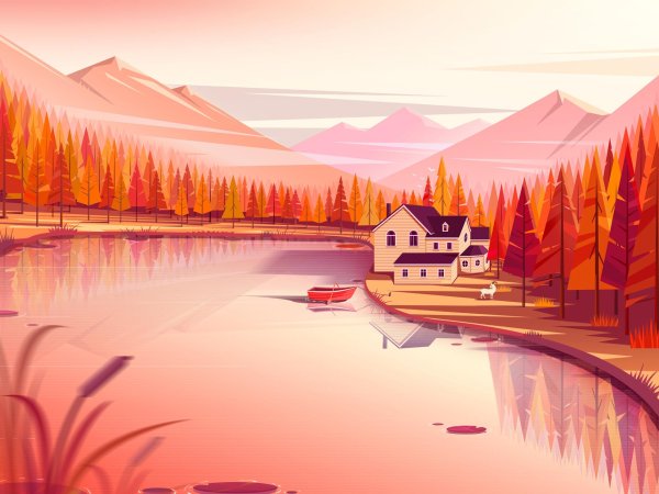 векторные пейзажи