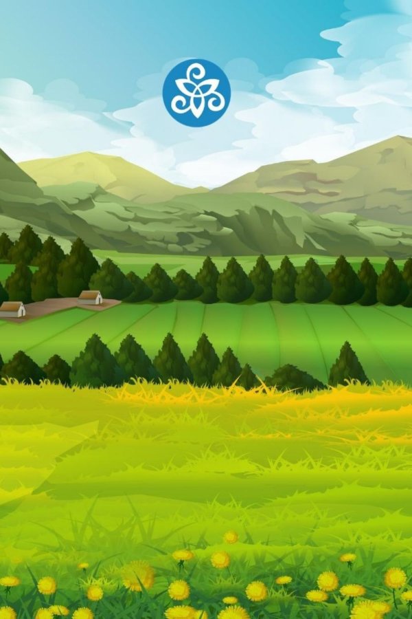 поле мультяшное