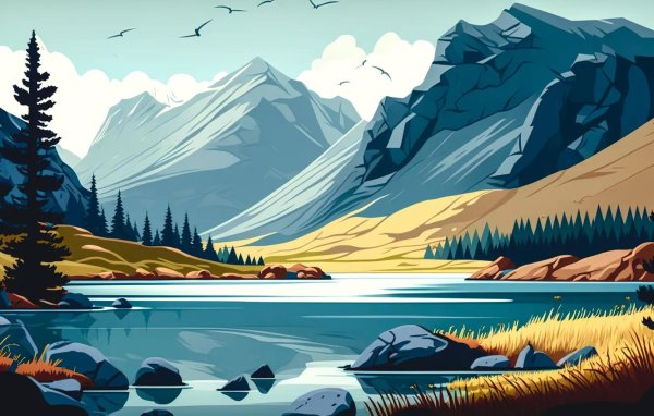 горы моунтайн иллюстратор illustrator