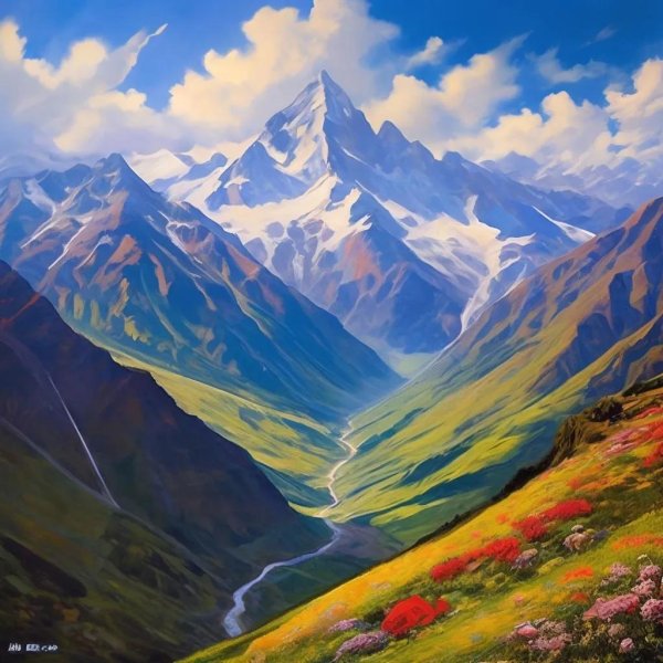 картины горы домбая художник фёдоров владимир