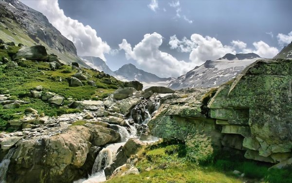 альпы горный ручей