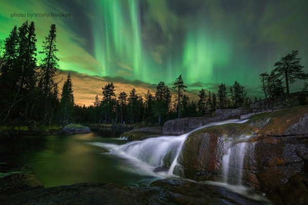 северное сияние карелия