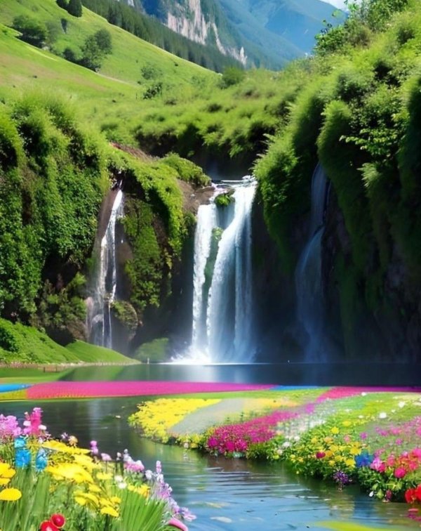 beautiful waterfall