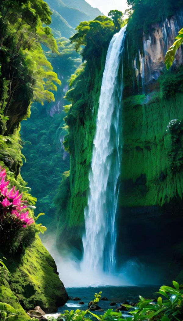 nature waterfall