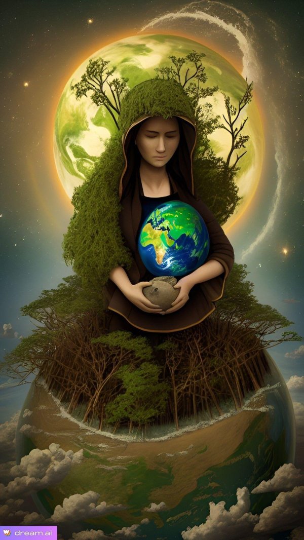 девушка земля