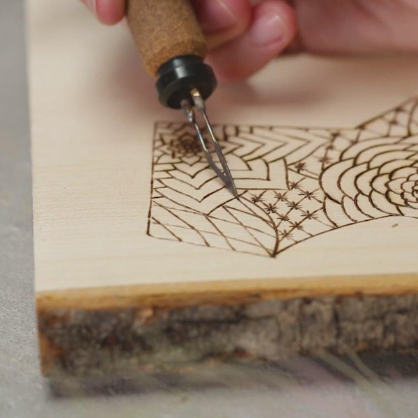 выжигать по дереву