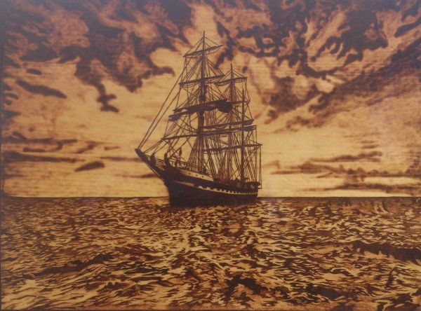 парусник для выжигания