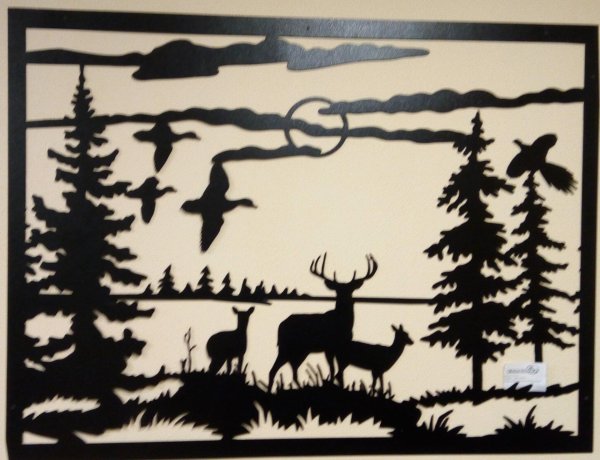 силуэт леса