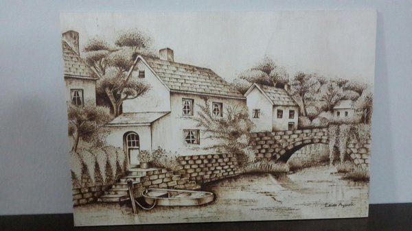 пейзаж для выжигания