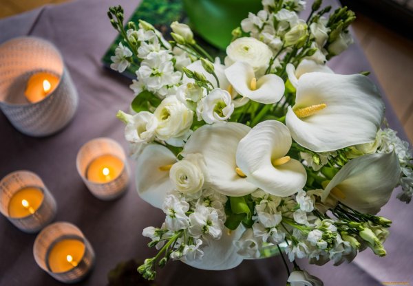 каллы свадебные букеты