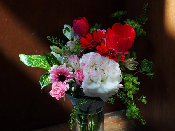 вечерний букет цветов