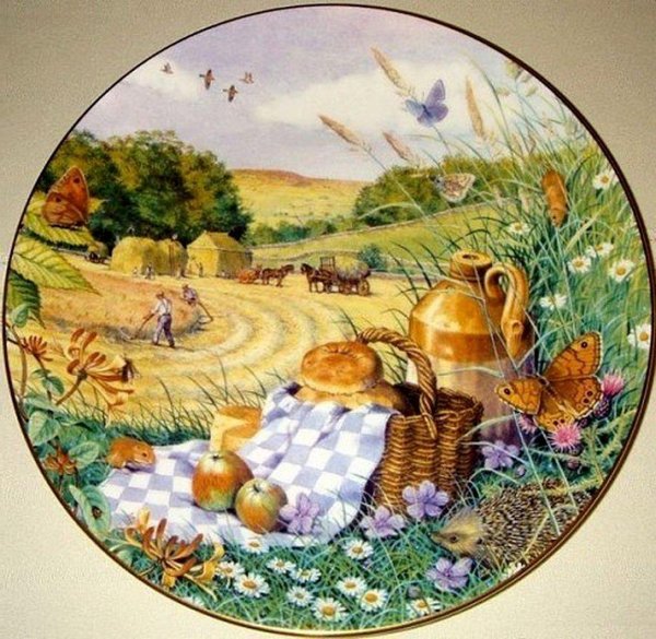 деревенская тарелка