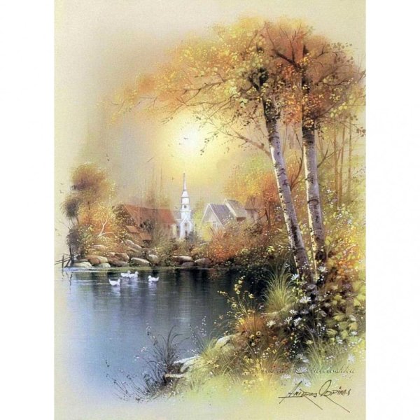 акварельные пейзажи