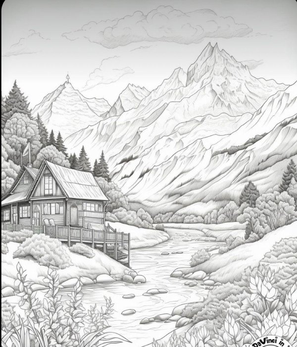 рисунок гор