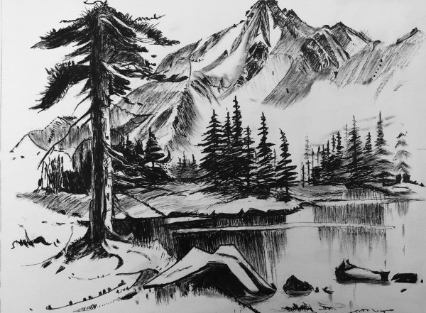 графический пейзаж