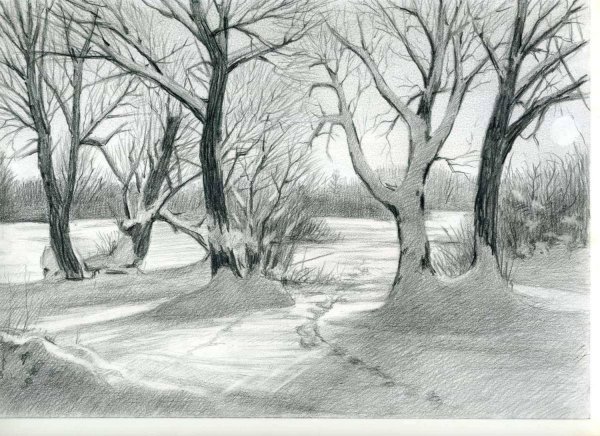 пейзаж в графике