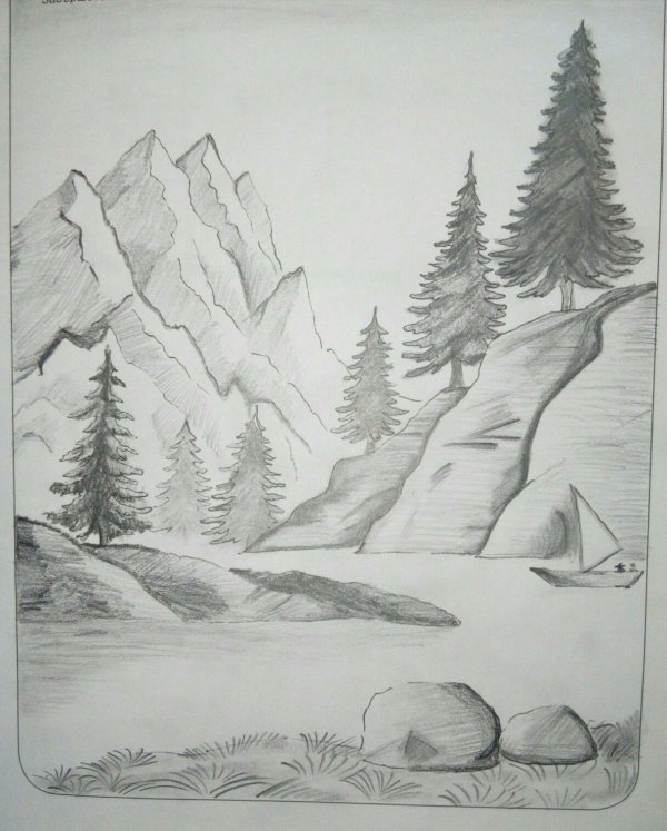 графические пейзажи