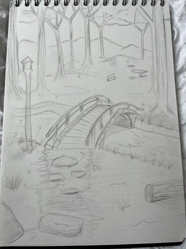 рисунки для срисовки природа