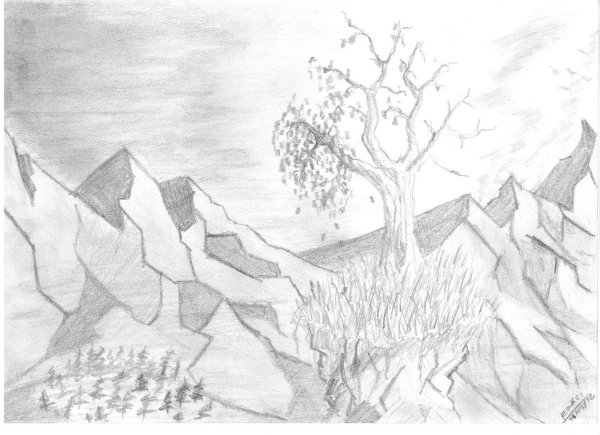 пейзажи рисунки