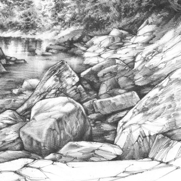 картины карандашом природа