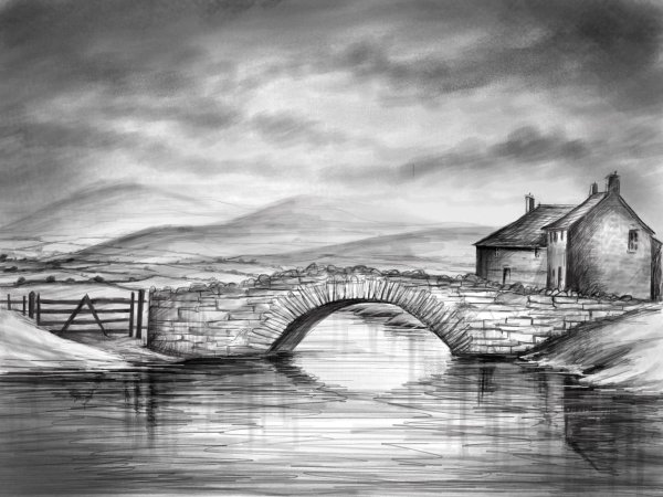 каменный мост рисунок