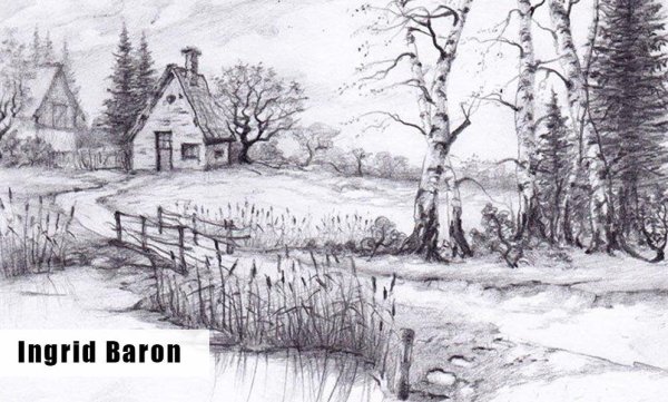 зарисовка пейзажа