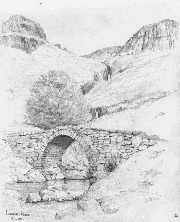 каменный мост рисунок