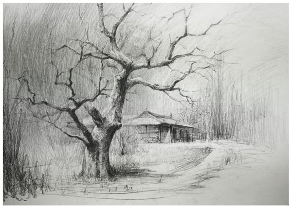 зарисовка пейзажа